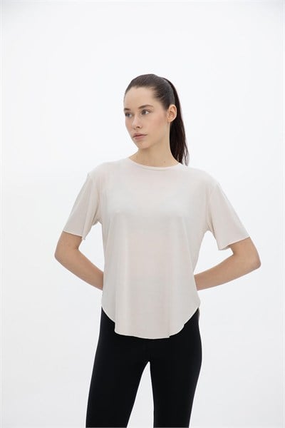 Oma Lazer Kesim T Shirt Cloud Dancer M