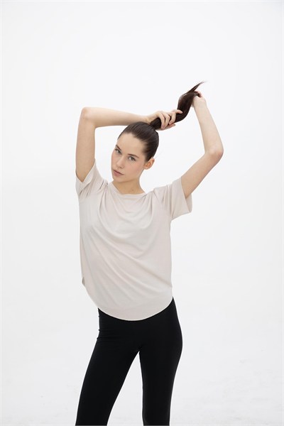 Oma Lazer Kesim T Shirt Cloud Dancer L