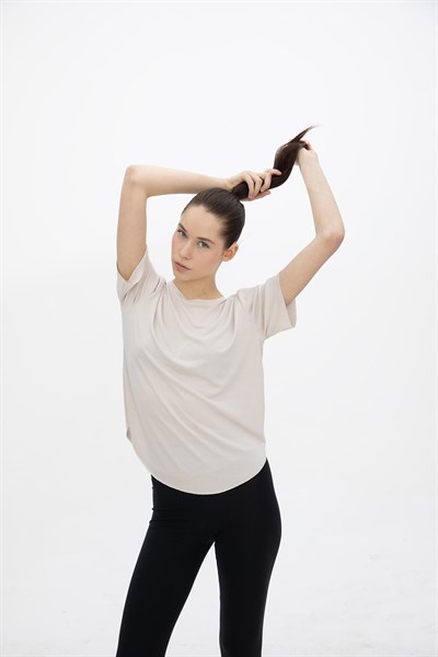 Oma Lazer Kesim T Shirt Cloud Dancer L