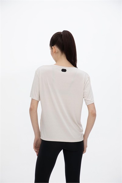 Oma Uzun Düz Dikiş T Shirt Cloud Dancer L