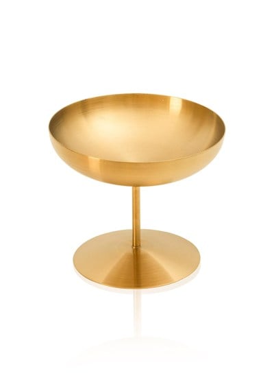 The Mia Linea Ayaklı Çelik Sunumluk Mat Gold