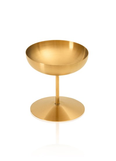 The Mia Linea Ayaklı Çelik Sunumluk Mat Gold