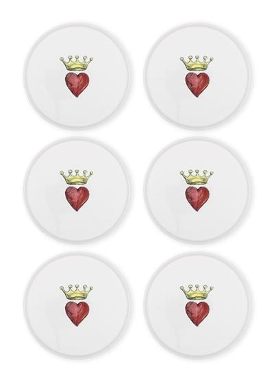 The Mia Luv Pasta Tabağı 6lı Set 19 cm