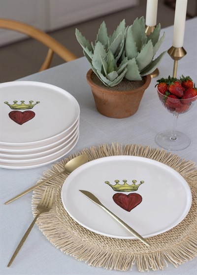 The Mia Luv Servis Tabağı 6lı Set 26 cm