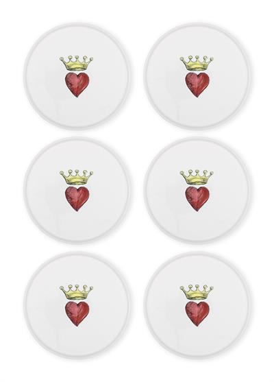 The Mia Luv Servis Tabağı 6lı Set 26 cm