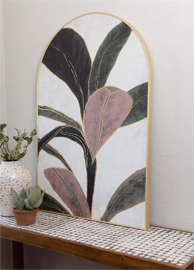 The Mia Botanic Leaf Tablo 80x120 cm