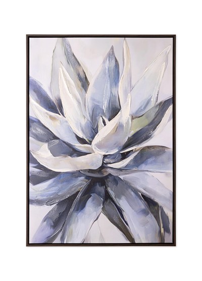 The Mia Neutral Floral Kanvas Tablo 70x100 cm TBL0105