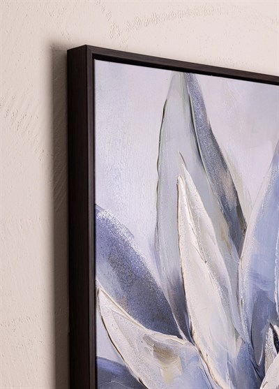 The Mia Neutral Floral Kanvas Tablo 70x100 cm TBL0105