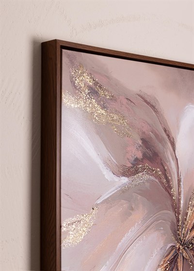 The Mia Neutral Floral Kanvas Tablo 70x100 cm TBL0106