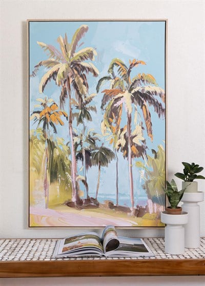 The Mia Palm Kanvas Tablo 80x120 cm TBL0086
