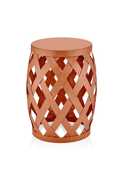 The Mia Prizma Tabure Yan Sehpa Terracota 50x35 cm