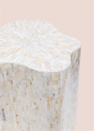 The Mia Sedef Tabure Yan Sehpa 35x35x50 cm TLC0128