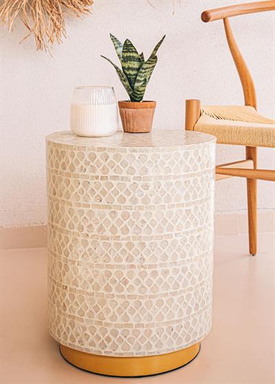 The Mia Sedef Tabure Yan Sehpa 35x45 cm