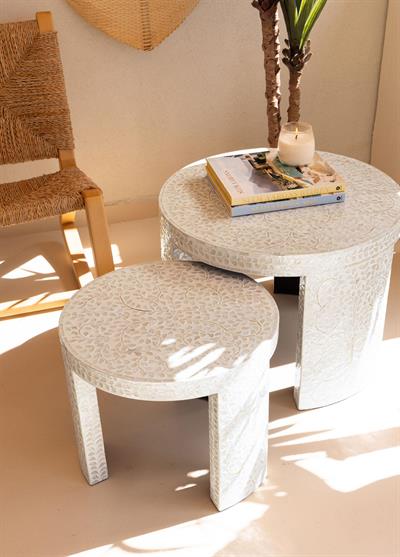 The Mia Sedef Tabure Yan Sehpa 66x48 cm TLC0117