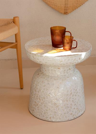 The Mia Sedef Tabure Yan Sehpa 38x40 cm TLC0102