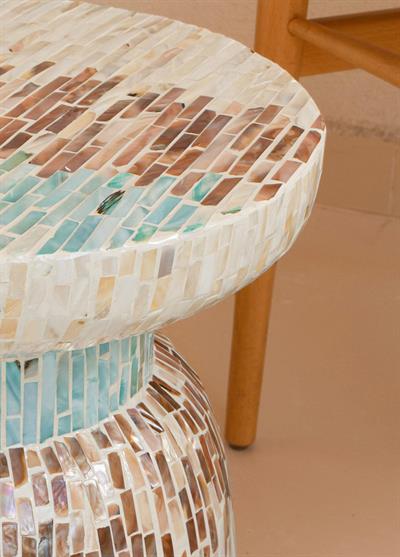 The Mia Sedef Tabure Yan Sehpa 38x40 cm TLC0103