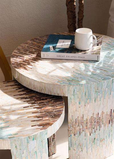 The Mia Sedef Tabure Yan Sehpa 66x48 cm TLC0119