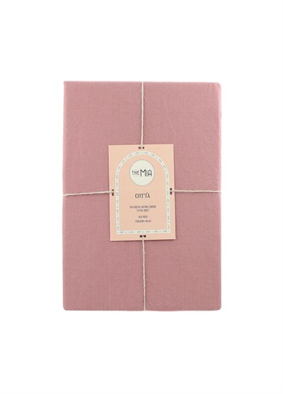 The Mia Cotta Old Rose Tek Kişilik Lastikli Çarşaf 200x100