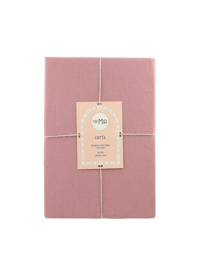 The Mia Cotta Old Rose Tek Kişilik Lastikli Çarşaf 200x100