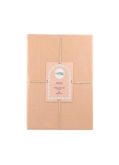 The Mia Cotta Toast Tek Kişilik Lastikli Çarşaf 200x100 Cm