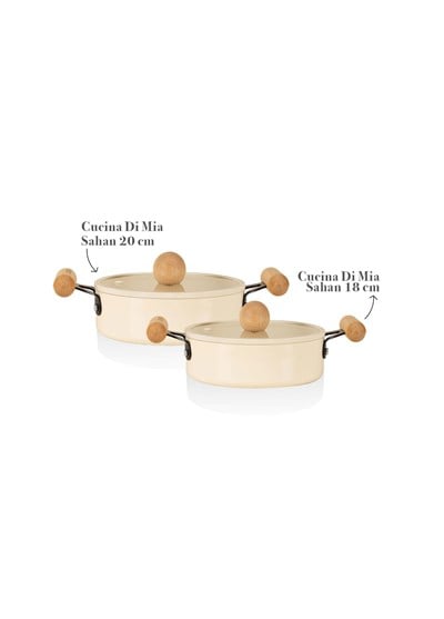 The Mia Cucina Di Mia İndüksiyon Tabanlı Seramik Sahan Seti 4 Parça