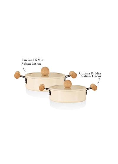 The Mia Cucina Di Mia İndüksiyon Tabanlı Seramik Sahan Seti 4 Parça
