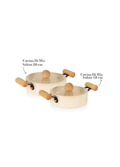 The Mia Cucina Di Mia İndüksiyon Tabanlı Seramik Sahan Seti 4 Parça