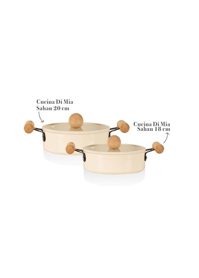 The Mia Cucina Di Mia İndüksiyon Tabanlı Seramik Sahan Seti 4 Parça