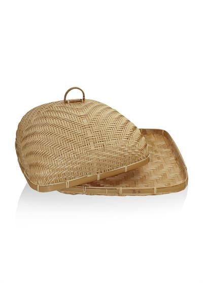 The Mia Bambu Dikdörtgen Tepsi 40x40x21 cm