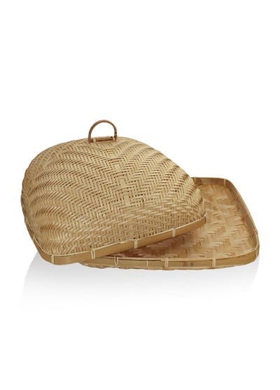 The Mia Bambu Dikdörtgen Tepsi 40x40x21 cm