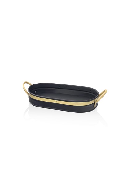 The Mia Galvin Tepsi Siyah 54x24 cm