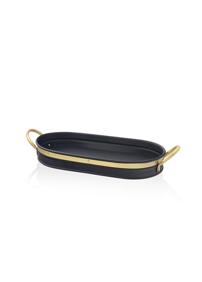 The Mia Galvin Tepsi Siyah 65x33 cm