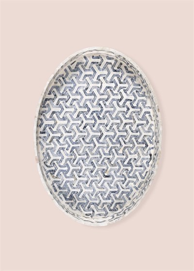 The Mia Sedef Oval Tepsi 45x33x6cm TLC0095