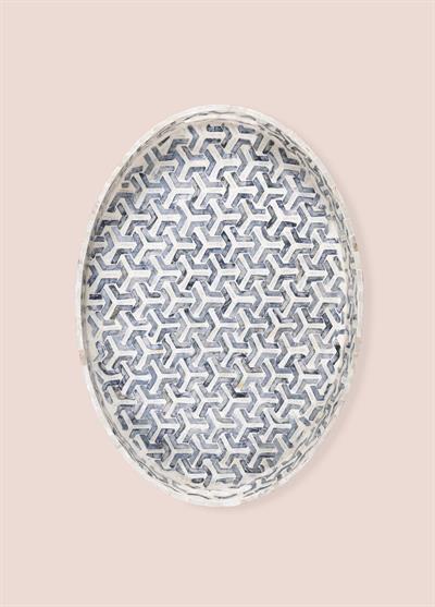 The Mia Sedef Oval Tepsi 45x33x6cm TLC0095