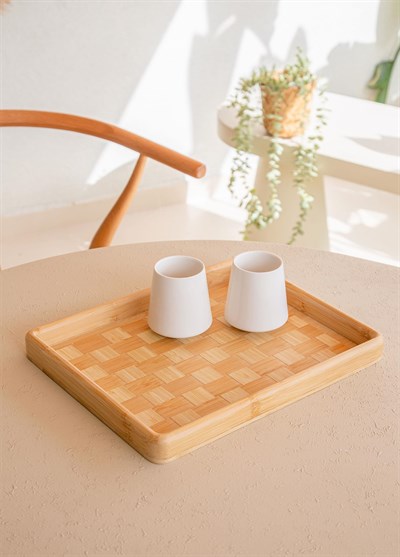 The Mia Wicker Bambu Tepsi 31x25 cm TPS0068