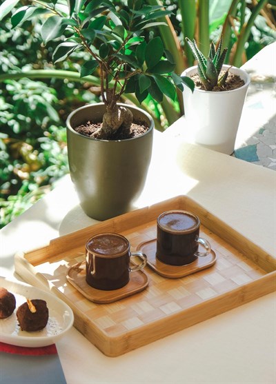 The Mia Wicker Bambu Tepsi 31x25 cm TPS0068