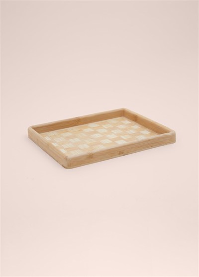 The Mia Wicker Bambu Tepsi 31x25 cm TPS0068
