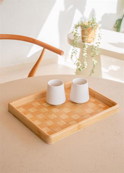 The Mia Wicker Bambu Tepsi 31x25 cm TPS0068