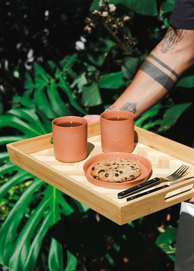 The Mia Wicker Bambu Tepsi 33x23 cm TPS0074