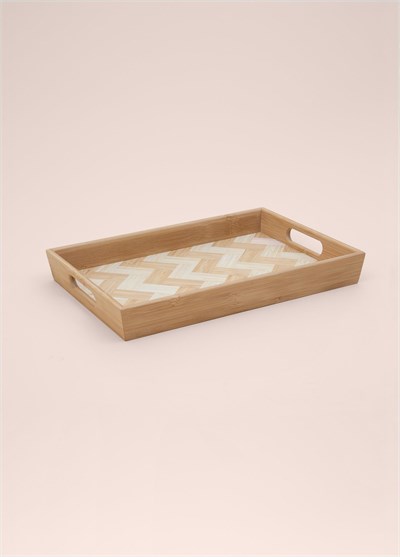 The Mia Wicker Bambu Tepsi 33x23 cm TPS0074
