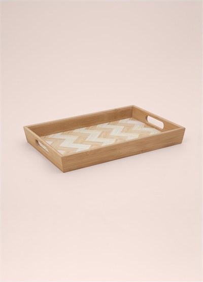 The Mia Wicker Bambu Tepsi 33x23 cm TPS0074