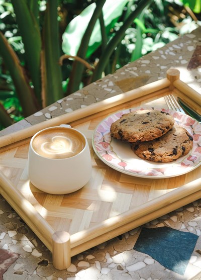 The Mia Wicker Bambu Tepsi 36x25 cm TPS0072