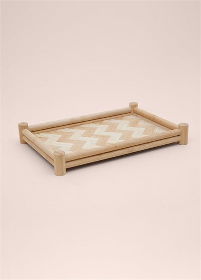 The Mia Wicker Bambu Tepsi 36x25 cm TPS0072