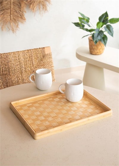 The Mia Wicker Bambu Tepsi 40x31 cm TPS0067