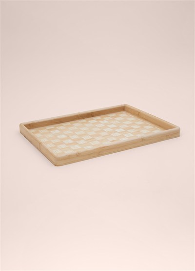The Mia Wicker Bambu Tepsi 40x31 cm TPS0067