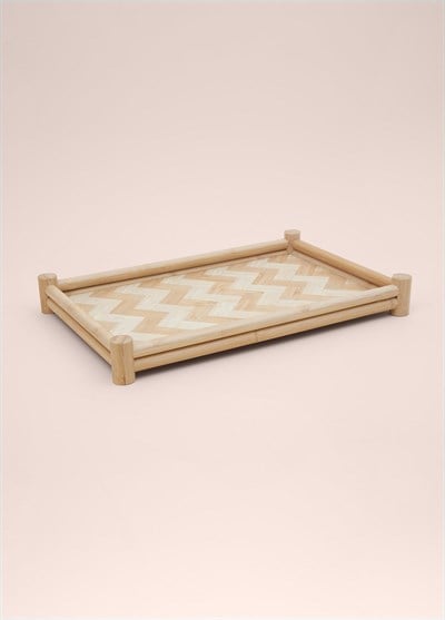 The Mia Wicker Bambu Tepsi 41x28 cm TPS0071