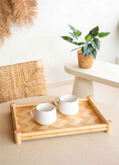 The Mia Wicker Bambu Tepsi 41x28 cm TPS0071