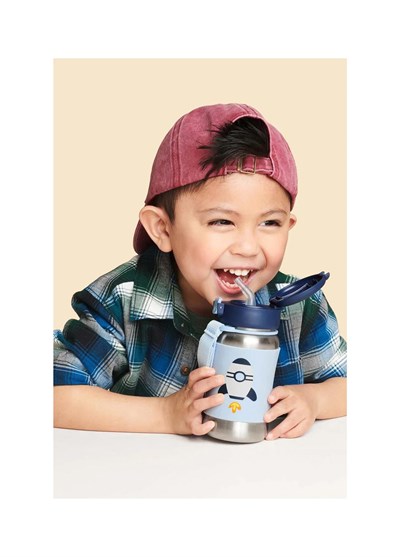 Skip Hop Spark Style Pipetli Paslanmaz Çelik Suluk Roket