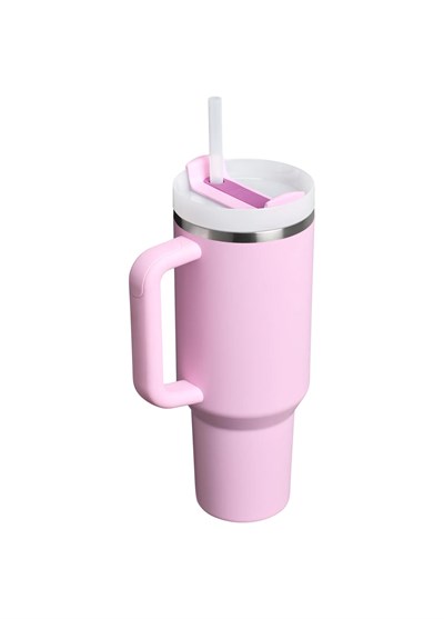 Stanley Quencher Pipetli Termos Bardak Pembe 1.18 Lt