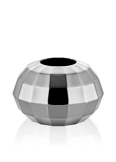 The Mia Dekoratif Vazo Gümüş 30x30x20 cm